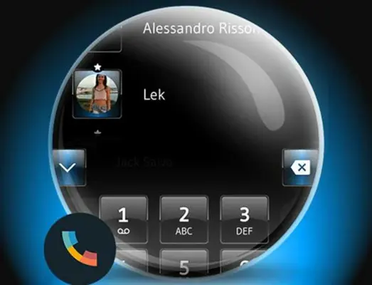 Theme Dialer Dusk Black Blue android App screenshot 0