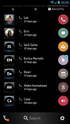 Theme Dialer Dusk Black Blue android App screenshot 2