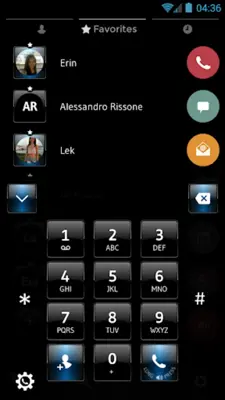 Theme Dialer Dusk Black Blue android App screenshot 4